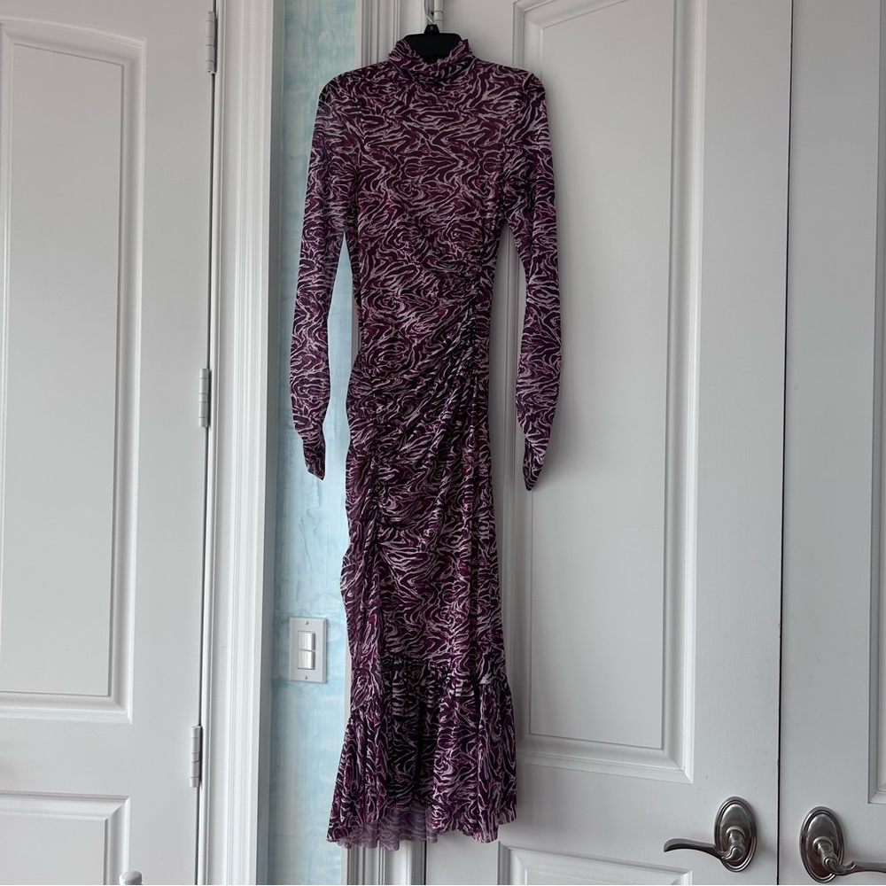 CINQ À SEPT
Layla Printed Mesh Midi Dress - Picture 2 of 5